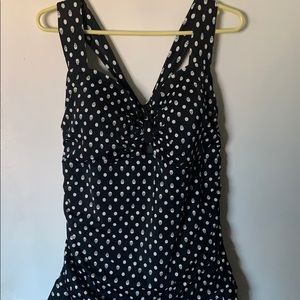 Torrid one piece swimsuit black white skulls sz: 3